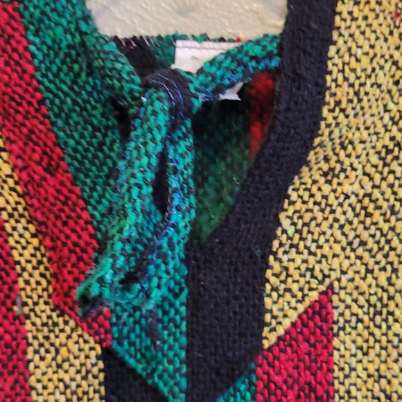 Boys Or Girls Handmade Knitted Colorful sweater Size S Unique Lightweight Hodded - Picture 4 of 11